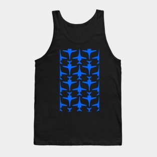 Rockwell B-1 Lancer - Blue & White Pattern Unswept Design Tank Top